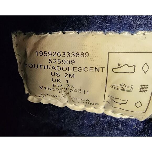 Lands End Kids Flurry Insulated Girls Winter Boots Snow 2M Color Blue/White - Picture 9 of 9